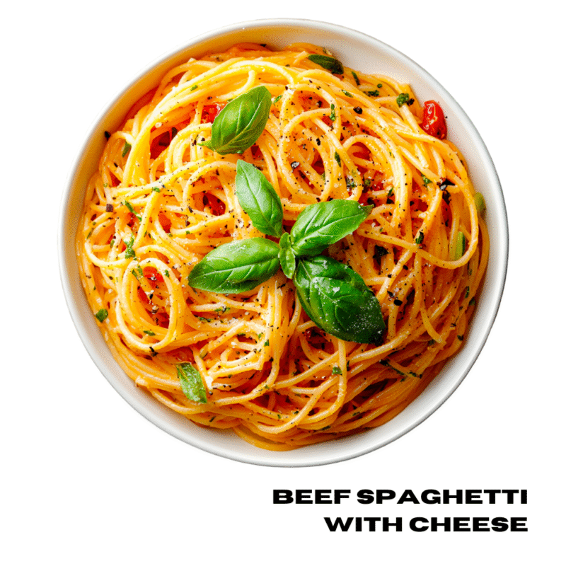 Beef Spaghetti with Cheese