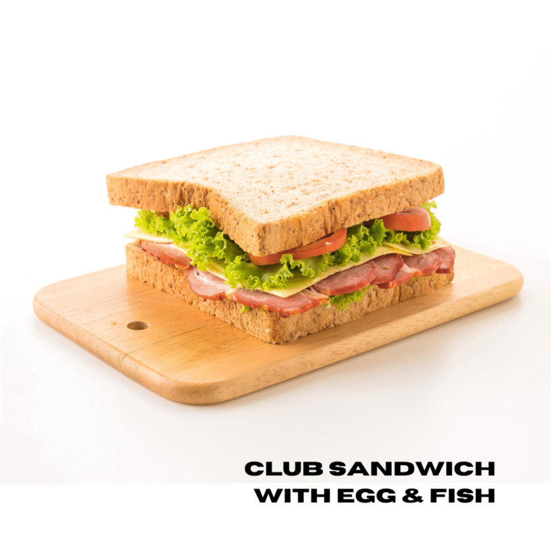 Club Sandwich with Egg & Fish